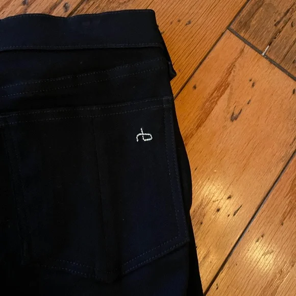 NWOT Rag and Bone coal black beaded denim 28 - Picture 5 of 7
